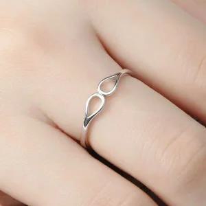 [콩심팥심]비쥬홀릭 실버925 백금도금 트윈 반지 사이즈조절링 SILVER925