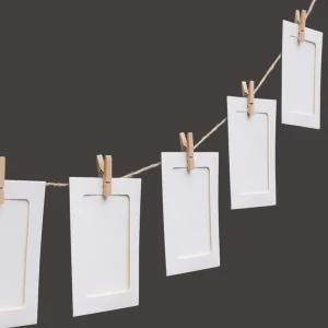 가랜드 종이 액자 (10p 3x4 화이트) DK26/프레임/포토/벽장식/액자틀/장식용/인테리어/데코/사진/케이스