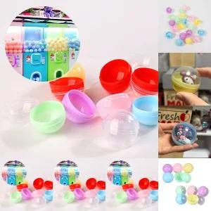 뽑기캡슐 뽑기통 추첨볼 빈캡슐 공캡슐 65mm 랜덤15p 아동/키즈/플라스틱/원형/파티/축제/행사/원형통/뽑기