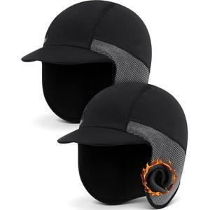 남성용 썬바이저가 장착된 하드햇 방풍용 치싱유 겨울 사이클링 캡 자전거 해골 헬멧 라이너 2종 블랙