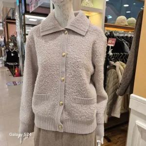 [하프클럽/] 올앤썬드리 겨울25 와잇 베어 가디건 A5WAK122