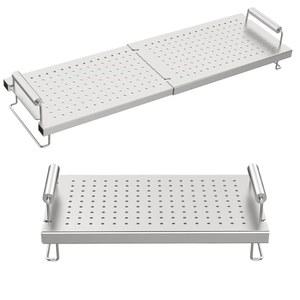 블랙스톤 36 28 22 17인치 그릴용 그릴로이 조절식 그릴 보온 랙, 웨버 샤브로일 넥스그릴용 헤비 듀티 스테인리스 스틸 쿨링 랙 트레이 및 가장 평평한 테이블탑