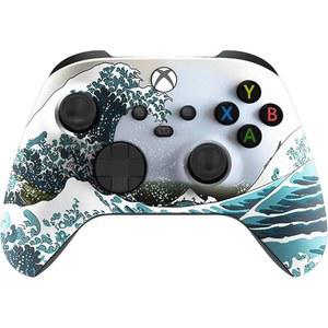 Microsoft Xbox 시리즈 X/S 및 One용 커스텀 컨트롤러z 무선 컨트롤러 - 소프트 터치 느낌 컨트롤러(X/S 웨이브)