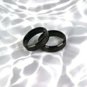 패션반지 블랙 써지컬스틸 티타늄반지 진짜심플한 간지나는디자인 깨끗한