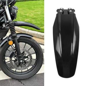 CHIFUN 전면 펜더 머드가드 익스텐더 휠 어퍼 롱 커버 스플래시 가드 교체용 혼다 호환 호환 CL250 CL500 스크램블러 SCL500 2023 2024 오토바이 먼지 액세서리(블랙)