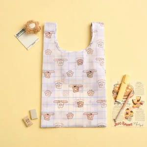 [버터샵] 사각사각 브레드 버터곰 패턴 마켓백 미니 아이보리