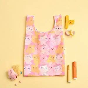 [버터샵] 사각사각 버터군 밀크캣 스크래빗 패턴 마켓백 미니 핑크