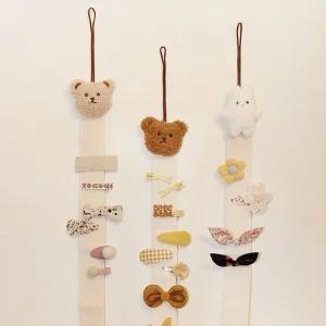 곰돌이 머리핀 헤어핀 삔 정리대 정리 홀더