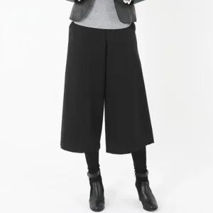 여성 겨울 와이드 팬츠 털레깅스 통바지 정장룩 코디