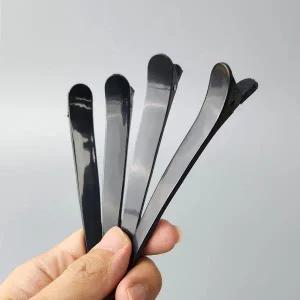 [콩심팥심]머리 고정용 12P 대형 검정색 미용실 집게핀