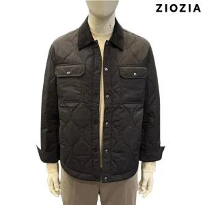 [리버스지오지아](하남점)25FW 코듀로이카라 경량 퀄팅 셔켓 ADF4JP1904_BK