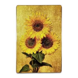 세송이 황금 해바라기 그림 액자 슬림형 부자되는 거실 현관 벽장식 풍수 지리 인테리어