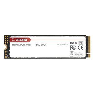 Ridata E901 512GB NVMe 1.3 M.2 PCIe Gen3x4 2280 SSD 내장 솔리드 스테이트 드라이브 3D NAND 고속 읽기 최대 3300MB/s 쓰기 2200MB/s LDPC 오류 수정 DRAM 캐시 버퍼 지원