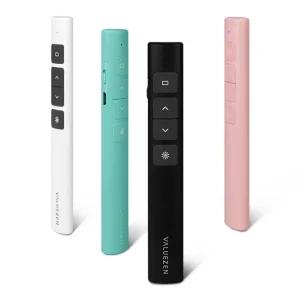 PPT 프리젠터 충전식 무선 레이저포인터 초경량 스마트포인터 2.4GHz 발표 강의용 파우치포함