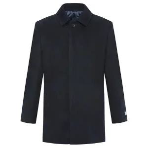 [롯데백화점]카브리니 파크랜드(오스틴리드) 네이비 캐시미어 내부퀼팅 레귤러코트 AOH24401