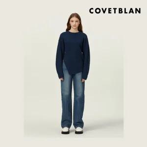 [COVETBLAN] 언발란스 실루엣 니트풀오버(V226MSW101W)