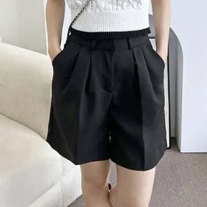 여대생 데이트룩 5부 핀턱 반바지