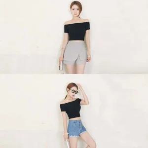 러비즌 반팔 입술넥티