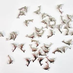 [리꾸리꾸] 키링부자재 키링만들기 악세사리 부자재 실버 돌고래