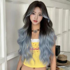 키라비 가발 여성 통가발 긴머리 웨이브 77cm KPE0503