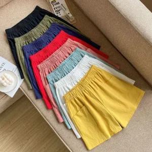 반바지 데일리 포켓 여자 캐주얼 밴딩 3부