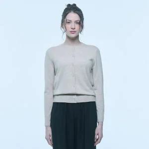 [UNIT](센텀시티점)캐시미어 블렌디드 비키 가디건 (ZFKKCA10AN-BEIGE)