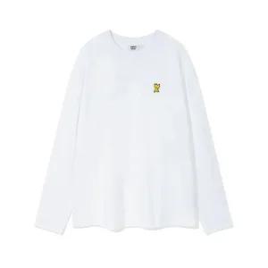 긴팔티 KQJ MG2403LT01WH 베이직 타이포 롱슬리브 화이트