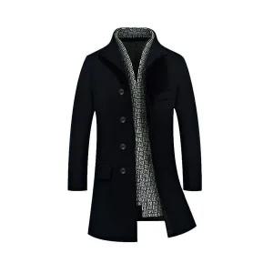 남자 하프 코트 짧은 겨울 울 트렌치 캐시미어 모직 빅사이즈 철 BE5