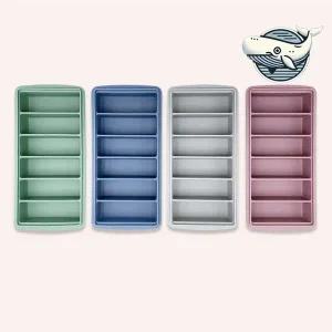 파스텔 다용도 식품 보관 용기 6구 실리콘 얼음볼 미니얼음틀