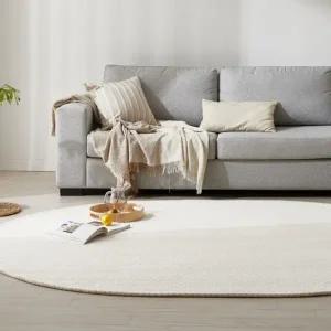 멜로우 극세사 러그 워셔블 타원형 카페트 (200x250)