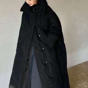 따뜻한겨울 오버핏 박시 롱패딩 자켓 LD692