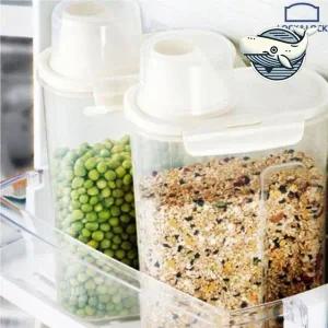 밀폐형 시리얼 보관 통 2kg 주방 정리용 수제청용기 밀폐유리병 잼병