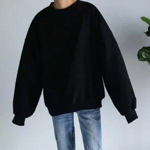 베이직 무지 맨투맨 기모 겨울 이너 루즈핏