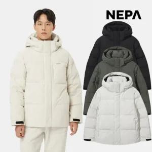 네파 남성 여성 한겨울 후드 숏패딩 기능성 오리털 점퍼 7LF2021