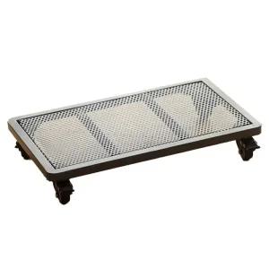 사각 화분 받침대 달린 바퀴 대형 이동식 철제 트레이