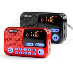 휴대용 라디오 충전식 부모님 캠핑 효도 라디오 음악 선물 플레이어 스피커 카드