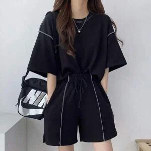 루즈핏 인기 데일리 반팔 반바지 감성 세트