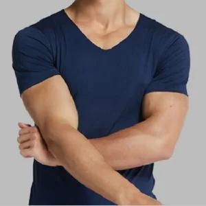 남성 브이넥 반팔 런닝 티셔츠 심리스 무봉제 노라인 경량 빠른건조 쿨티셔츠