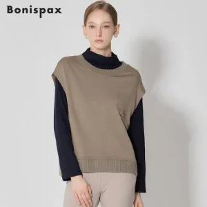 보니스팍스 밑단언발 시보리 배색 네오프랜 베스트