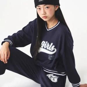 [롯데백화점]더데이걸즈 부클자수상하세트상의티셔츠TGMS23T08