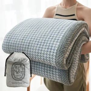 그레이시 부드러운 극세사 양면 패턴담요 (특대형/150x200)