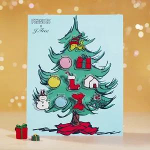 [피너츠 공식 콜라보] 스누피 아크릴 집게 크리스마스 오너먼트 10종  즐거운 트리 꾸미기)