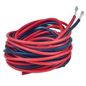 5m/10m 검정색 및 빨간색 실리콘 전선 10 11 12 13 14 16 18 20 22 24 26 28 30 AWG 유연한 연선 주석 도금