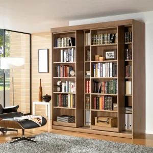 에든 거실 서재화 전면 슬라이딩 만화 책장 SL-1800 수납장 서재 인테리어 고급 가구