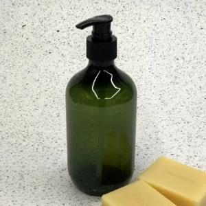 펌핑용기 샴푸 공병 디스펜서 그린 500ml 샴푸통