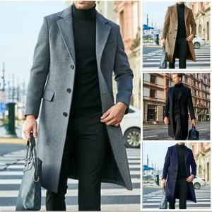 3XL 4XL 5XL 6XL 7XL 빅사이즈 스웨이드 가죽 점퍼 잠바 남자 남성 겨울 울 혼방 트렌치코트 자켓 재킷 오