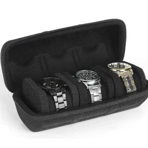 충격흡수 하드케이스 손목시계 보관함 3칸 여행용 팔찌 수납 정리 트레이 시계함
