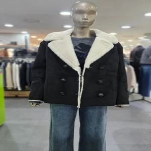 시슬리/애플아울렛/더블 버튼 인조 무스탕 SA LEC2561