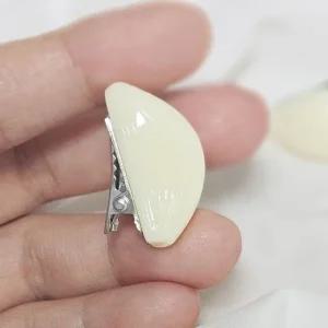 마늘 헤어핀 특이한 앞머리 집게핀 재밌는 음식 모형 머리핀 삔