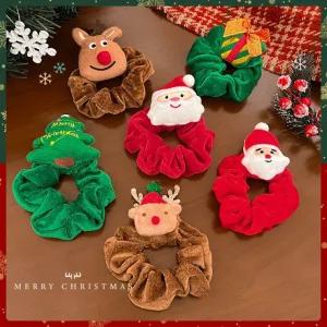 [완구][마카담아]크리스마스곱창머리끈 / 크리스마스인싸 산타곱창끈 캐릭터곱창 크리스마스파티